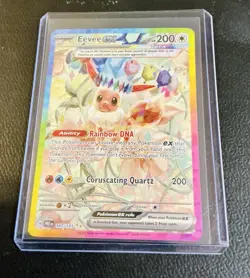 Pokemon Eevee EX PRE Holo Rare 167/131 Basic 2025 Pokemon TCG Card Stock - Image 1