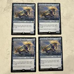 Magic the Gathering MTG Wavebreak Hippocamp Play Set Of 4 Cards - Image 1