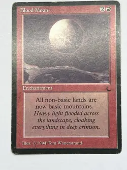 MTG Blood Moon – The Dark 1994 Rare | Magic The Gathering | MP Condition - Image 1
