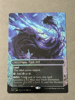 Creeping Tar Pit (0144) (Borderless) (Galaxy Foil) R Edge of Eternities: Stellar - Image 1