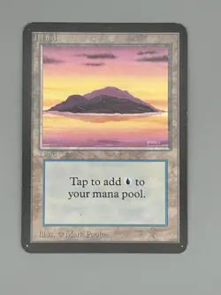 MTG MagicAlpha Island A 1993 Mark Poole Art – LP lightly played – Original Owner - Image 1