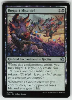 MTG Boggart Mischief Foil Lorwyn Eclipsed #92 NM Pack Fresh - Image 1