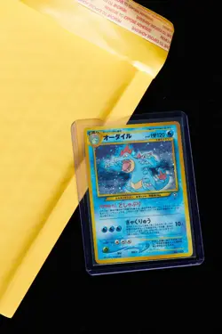 [B] Feraligatr lv.69 #160 Holo Year 2000 Neo Genesis Pokemon Japanese - Image 1