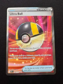 🌈 Ultra Ball 264/217 Ascended Heroes Ultra Rare Full Art Holo Pokemon TCG NM - Image 1