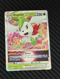 Pokemon TCG Shaymin Vstar Sword & Shield Mfg: Brilliant Stars 014/172 Holo Ultra - Image 1