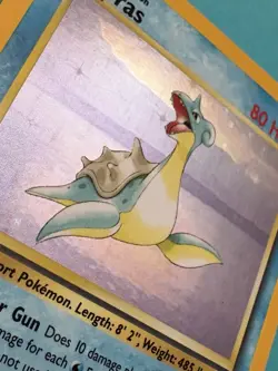 Pokemon TCG Fossil Lapras Holo Rare Card #10/62 Vintage 1999 LP - Image 4