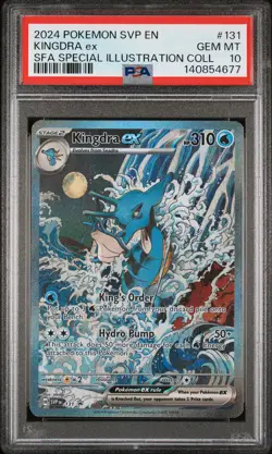2024 POKEMON SVP EN-SV BLACK STAR PROMO #131 KINGDRA EX PSA 10 - Image 1