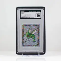 Pokemon Scyther #S19 Merlin Sticker Series 1 Topps Holo - CGC 10 - Image 1