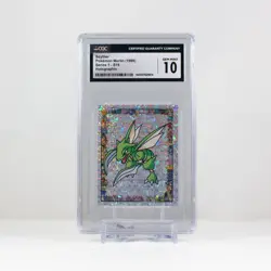 Pokemon Scyther #S19 Merlin Sticker Series 1 Topps Holo - CGC 10 - Image 2