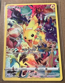 Pokemon TCG Pikachu Crown Zenith 160/159 Holo Secret Rare near mint NM MT - Image 1