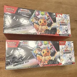 2 x Pokemon Prismatic Evolutions Surprise Box and Bundle 2-pack Sam’s Club - Image 1