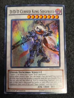 D/D/D Cursed King Siegfried SDPD-EN042 Super Rare X 1 LP 1st Edition YUGI - Image 1
