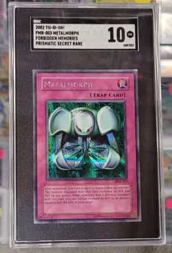 YUGIOH SGC 10 2002 Metalmorph FMR-003 Prismatic Secret Rare - Image 1