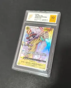 One Piece Card Game Charlotte Perospero OP03-113 SR TCG Graded 10 - Image 2