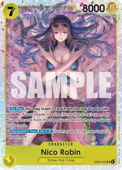 Nico Robin (055) EB03-055 Extra Booster: One Piece Heroines Edition Foil - Image 1