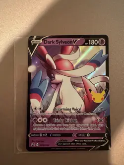 Dark Sylveon V Black Star Promo SWSH134 Jumbo Pokemon Card Holo English 2021 - Image 1