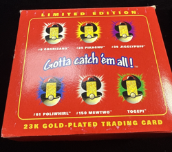 Pokemon Togepi 1999 23K Gold Plated Trading Card Original Packaging Red - Image 2