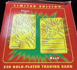 Pokemon Togepi 1999 23K Gold Plated Trading Card Original Packaging Red - Image 3
