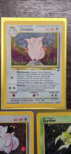 Pokemon Cards Lot (Base Set 2 - WOTC TCG - Holo Rares) vintage - Image 2