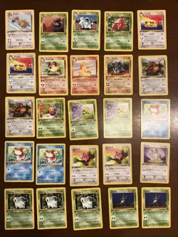 1st Edition Pokemon Card Lot WOTC Vintage Jungle 41 Cards - Image 1