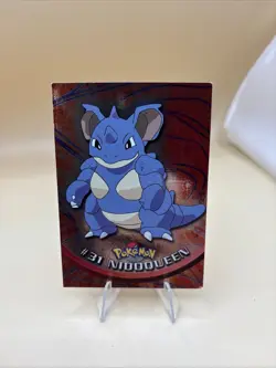 Nidoqueen #31 Pokemon Card Foil Topps Series 1 Blue Logo TV Animation Edition! - Image 1