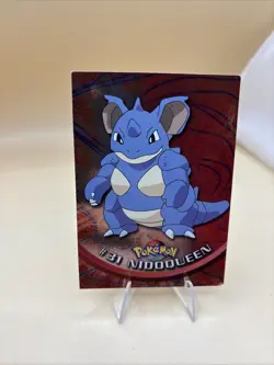 Nidoqueen #31 Pokemon Card Foil Topps Series 1 Blue Logo TV Animation Edition! - Image 2