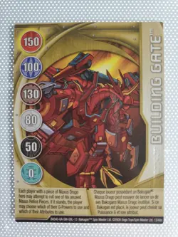 Bakugan Battle Brawlers Building Gate Metal Gate Card 13/48n BA540 - Image 1