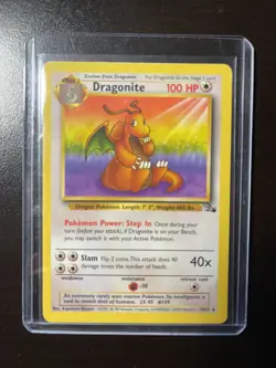 Pokemon TCG 1999 Fossil Dragonite Card 19/62 Non-Holo Rare Condition - Image 3