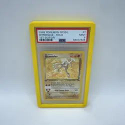1999 Pokemon Fossil Hitmonlee 1st Edition Holo #7 PSA 9 (Guard included) - Image 1