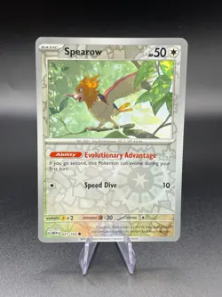 Pokemon TCG - Spearow Reverse Holo Common - Scarlet & Violet 151 021/165 - Image 1