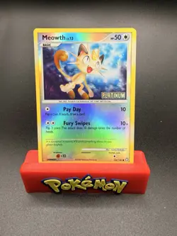 2008 Pokemon, D&P Legends Awakened Promos #106/146 Meowth Lv 13, Reverse Holo NM - Image 1