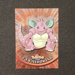 2000 Topps Chrome Pokemon! Nidoking #34 Near Mint! Base Set! Vintage! - Image 1