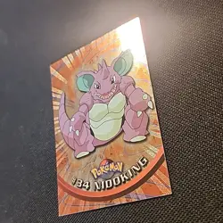 2000 Topps Chrome Pokemon! Nidoking #34 Near Mint! Base Set! Vintage! - Image 2