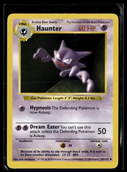 Pokemon TCG Base Set (Shadowless) #029/102 Haunter - Image 1