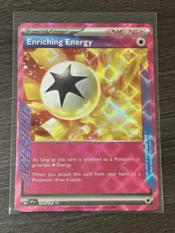 Holo Enriching Energy 191/191 ACE SPEC Rare Surging Sparks Pokemon TCG - Image 1