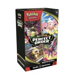 Preorder Pokemon Mega Evolution Perfect Order Booster Bundle (6 Packs) PRESALE - Image 1