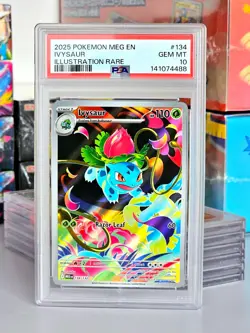 Bulbasaur 133 | Ivysaur 134 | Illustration Rare Pokemon Mega Evolution | PSA 10 - Image 3