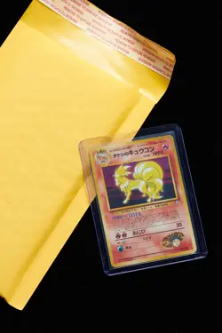 [B+] Brock's Ninetales Pokemon Japanese Gym Booster 1 Leaders' Stadium Holo - Image 1