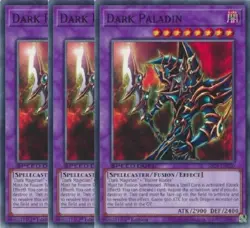 Yugioh - Dark Paladin x 3 - 1st Edition NM - Free Holographic Card - Image 1