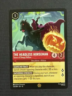 Disney Lorcana The Headless Horseman Terror Of Sleepy Hallow Legendary Non-foil - Image 1