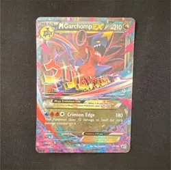 Pokemon TCG M Garchomp EX XY168 Mega Foil 210 HP XY Set Dragon Type Card Stock - Image 1