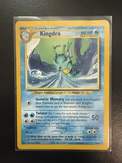 Kingdra 1st Edition 19/64 Neo Revelation Non-Holo Rare Pokemon Card TCG LP - Image 1
