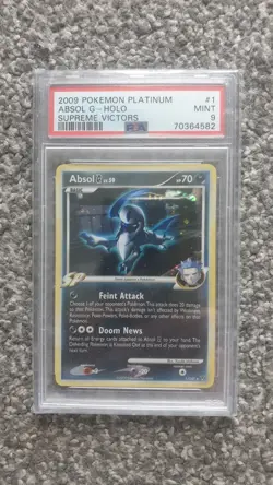 POKEMON CARD 2009 PLATINUM ABSOL G HOLO SUPREME VICTORS #1 GRADED PSA 9 - Image 1