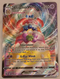 ALCREMIE VMAX Pokemon TCG Champion's Path Holo Ultra Rare Card 023/073 - Image 1
