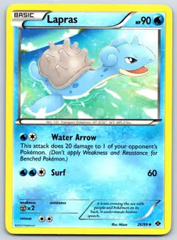 Lapras - Next Destinies 26/99 Pokemon 151 Card LP - Image 1