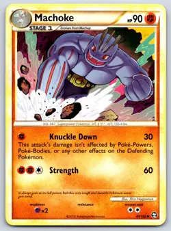 Machoke - HGSS Triumphant 40/102 Pokemon 151 Card MP - Image 1