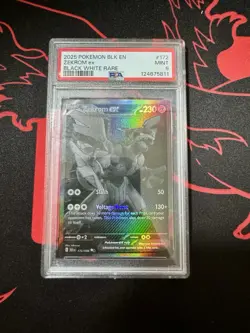Pokemon Black Bolt Zekrom EX Card 172/086 PSA 9 - Image 1