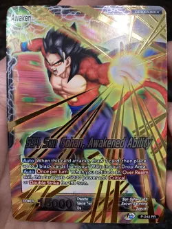 SS4 Son Gohan Awakened Ability P-243 Promo Foil Dragon Ball Super Card Game | NM - Image 1
