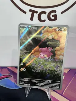 Pokemon Pawmi TCG Scarlet & Violet Paldean Fates Holo Illustration Card 226/091 - Image 2