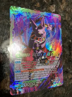 Champa Victory at All Costs Leader Foil Dragon Ball Super Card Game | NM - Image 3